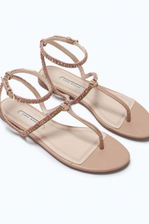 Jewel flat sandal