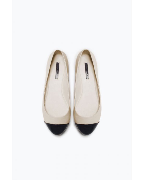 Cap-toe ballerina