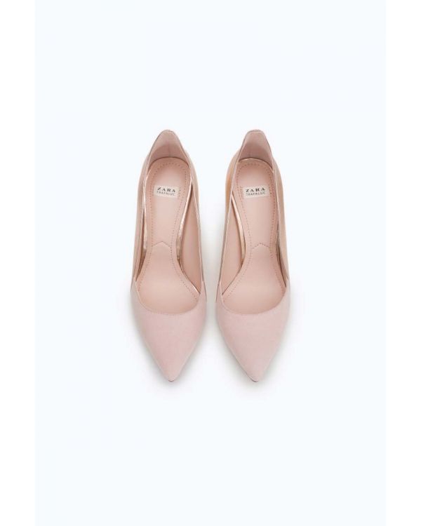 Combined high heel strappy shoe
