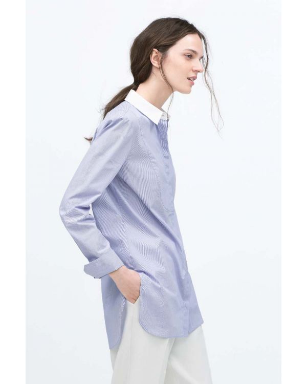 Striped cotton shirt