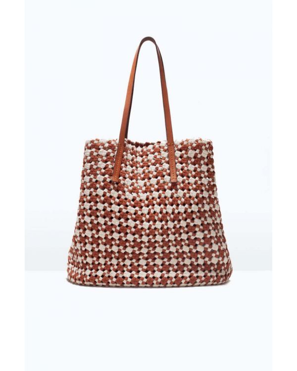 Woven fabric shopper
